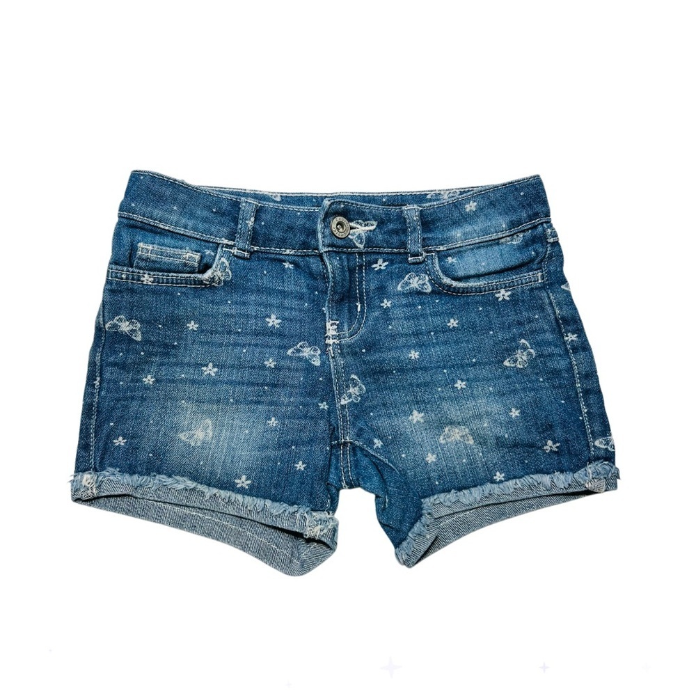 George Blue Butterflies Denim Shorts‎
